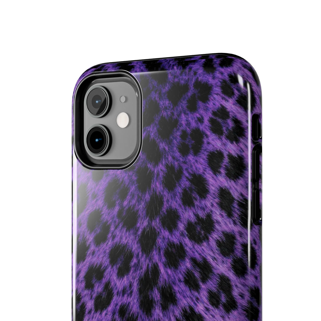 Purple Cheetah Print Phone Case — Tough Protective Cover