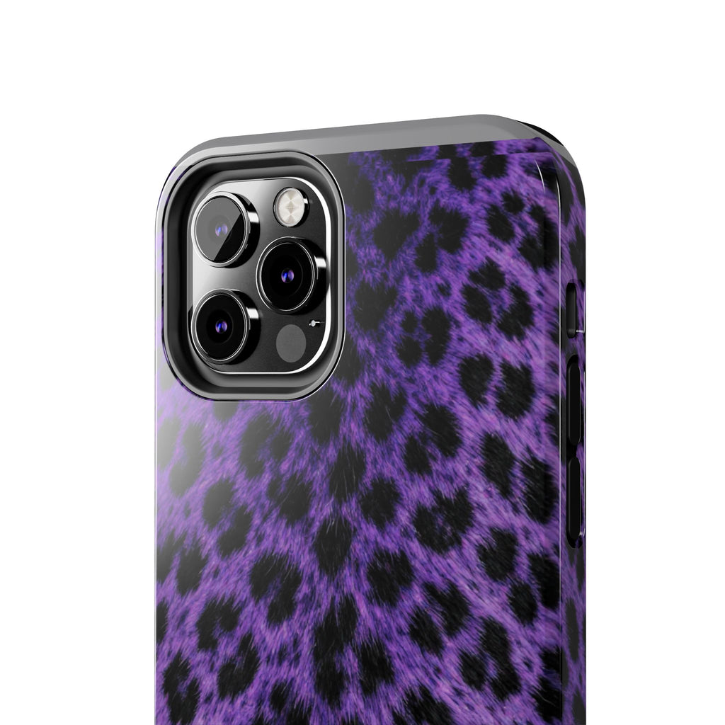 Purple Cheetah Print Phone Case — Tough Protective Cover