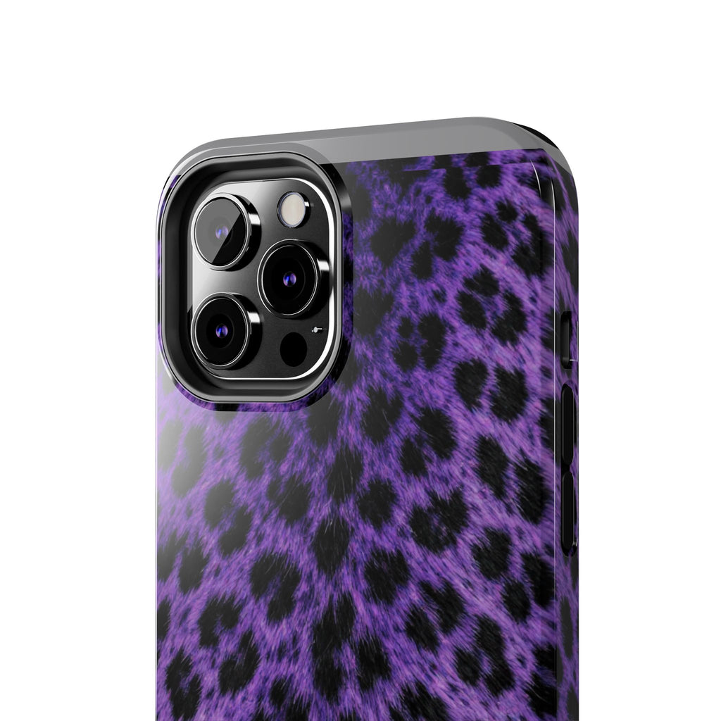 Purple Cheetah Print Phone Case — Tough Protective Cover