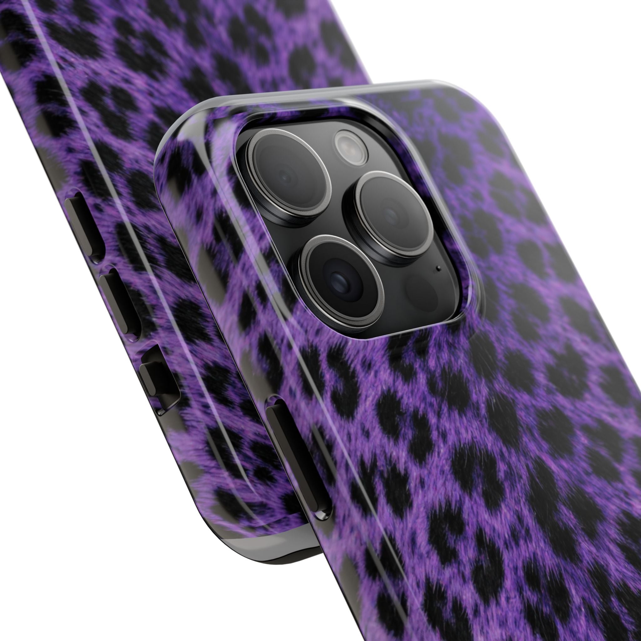 Purple Cheetah Print Phone Case — Tough Protective Cover