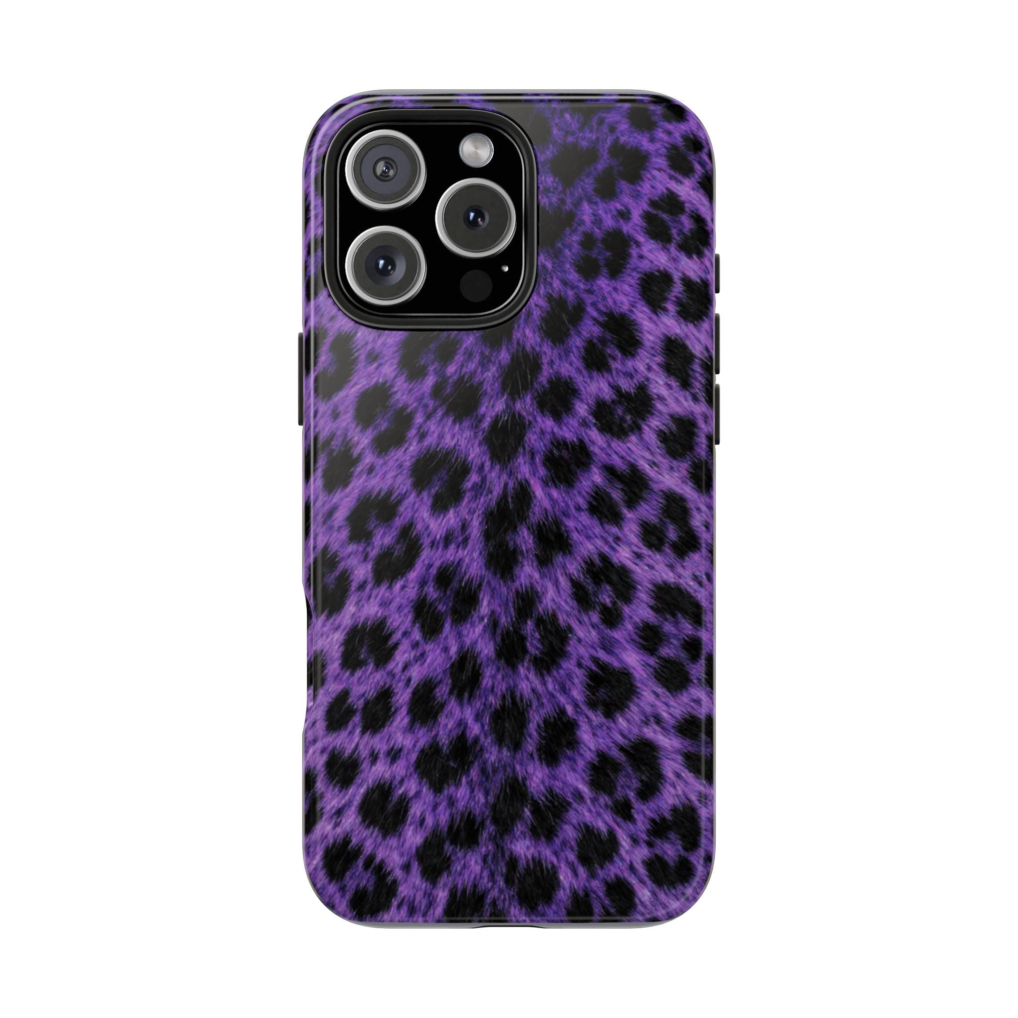 Purple Cheetah Print Phone Case — Tough Protective Cover