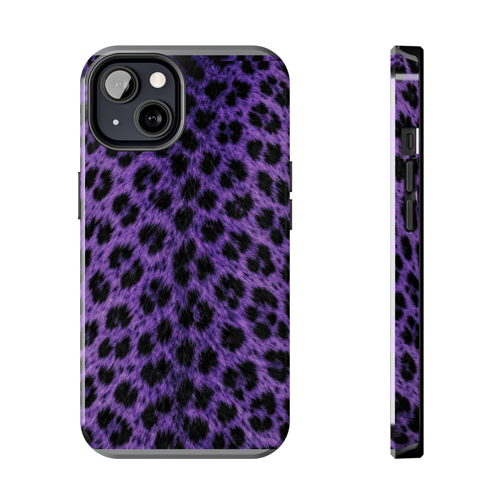 Purple Cheetah Print Phone Case — Tough Protective Cover