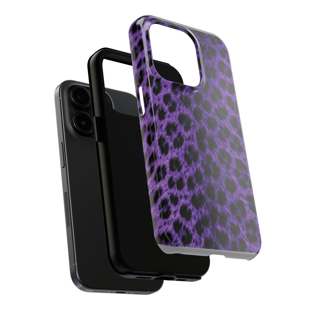 Purple Cheetah Print Phone Case — Tough Protective Cover