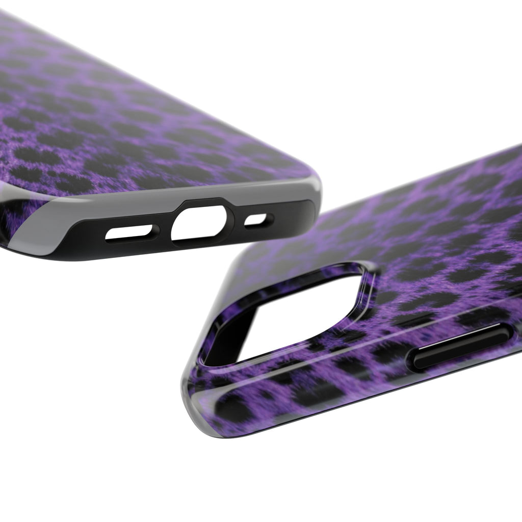 Purple Cheetah Print Phone Case — Tough Protective Cover