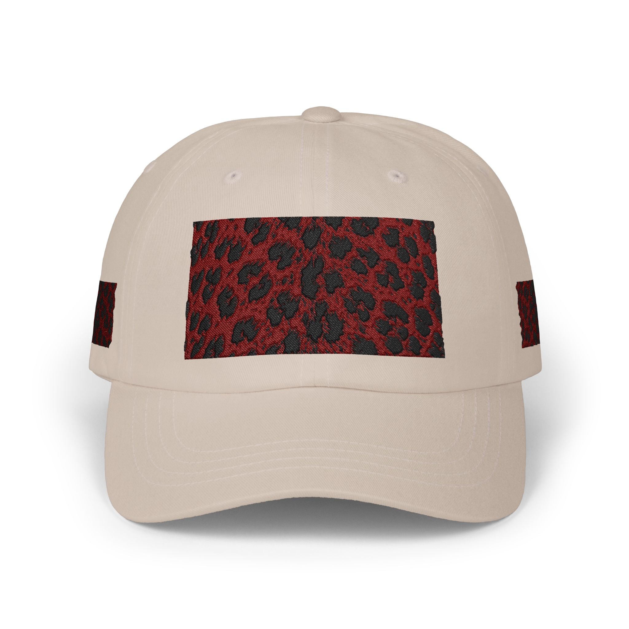 Red Leopard Patch Dad Cap