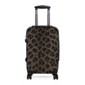 Purple Leopard Print Suitcase — Women's Carry-On Luggage, Bold Animal Print Travel Case