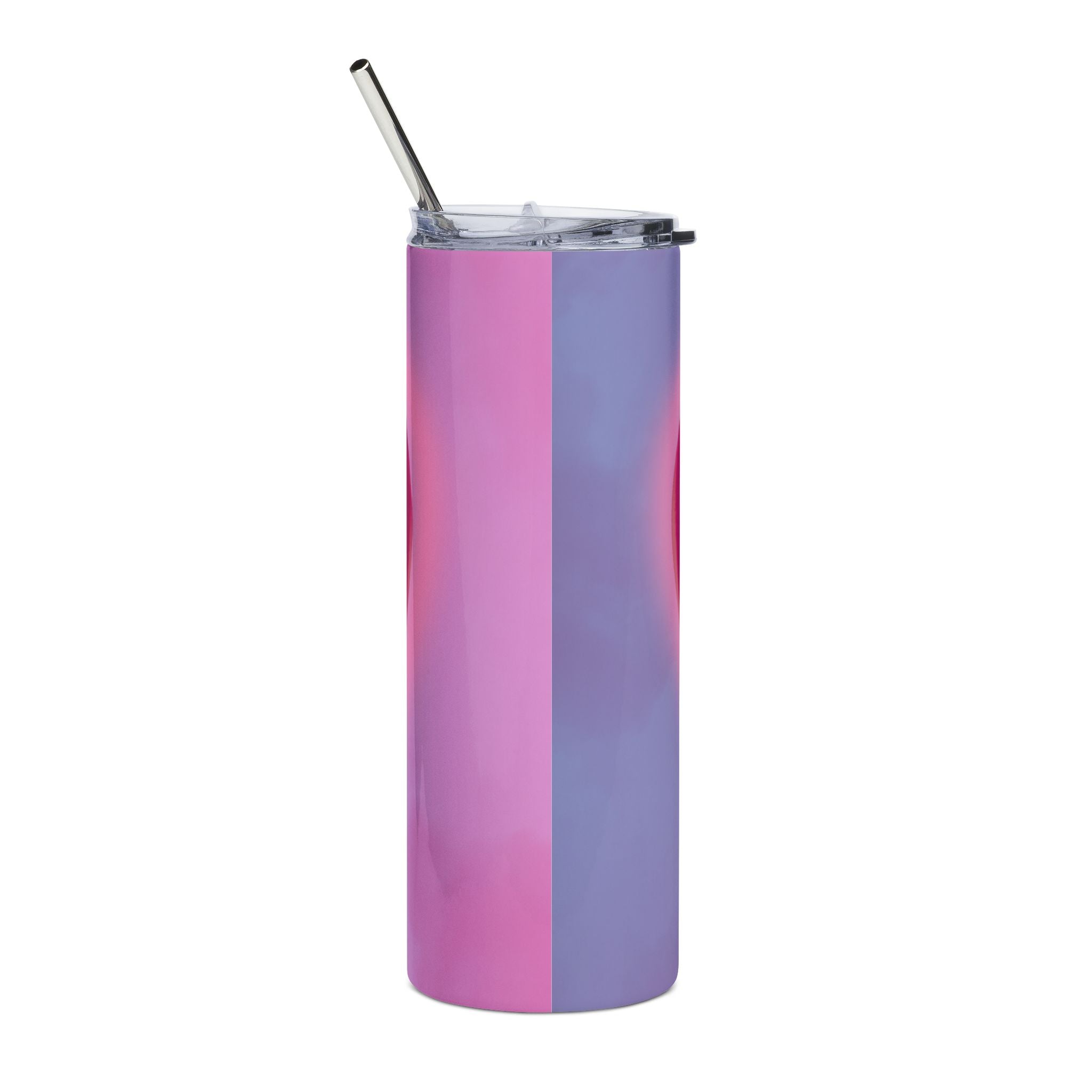 20oz Heart Bow Tumbler — Pink Ribbon Heart Stainless Steel Travel Cup