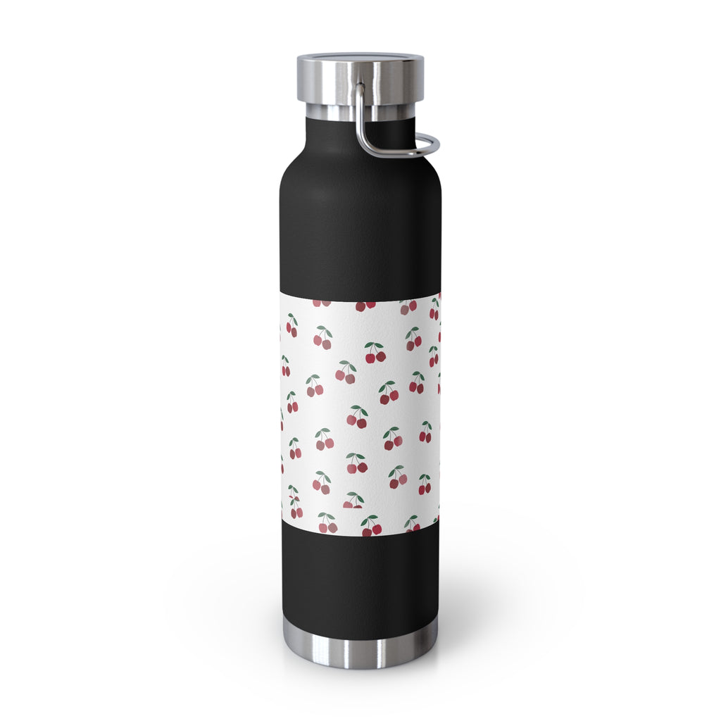 Cherry Pattern 22oz Insulated Water Bottle