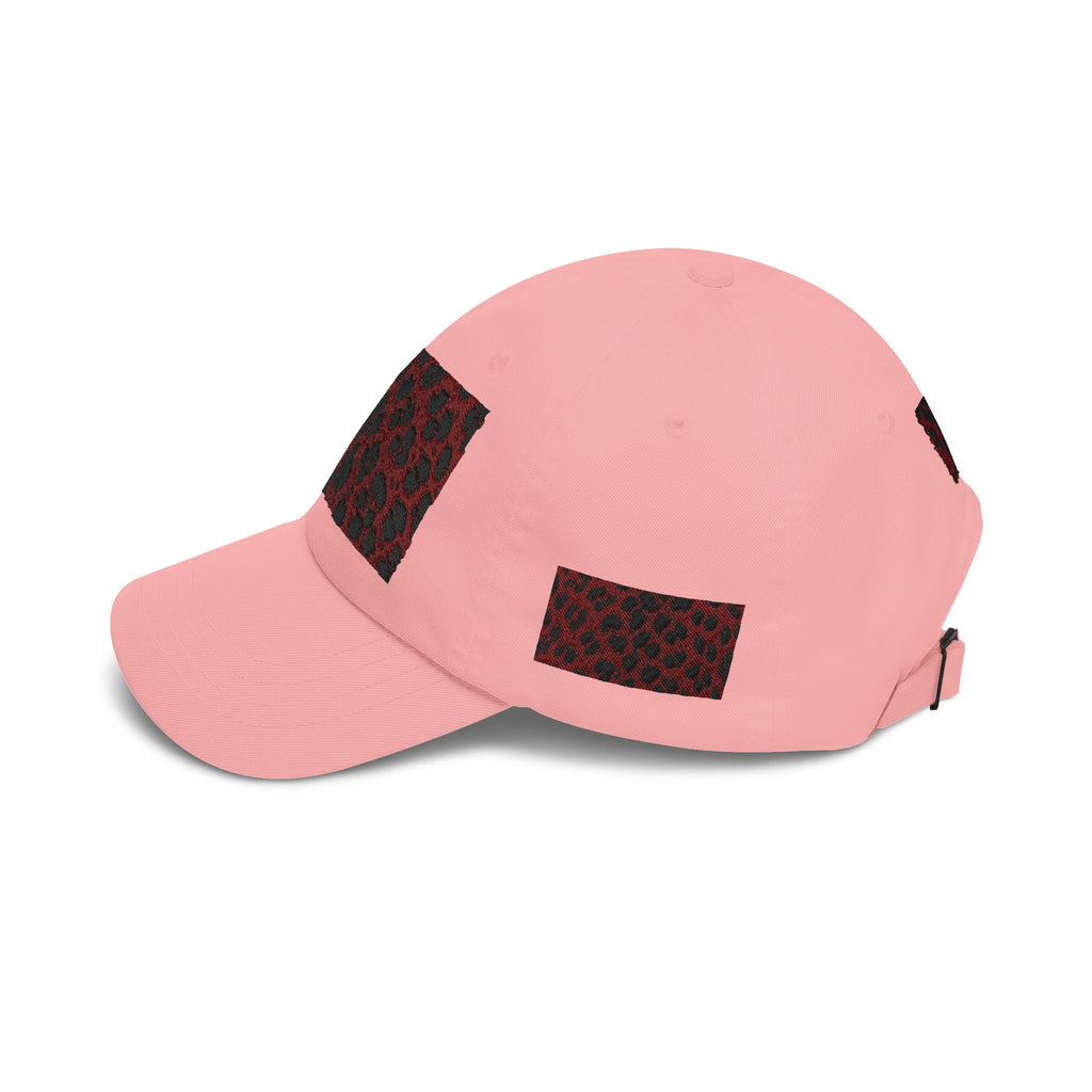 Red Leopard Patch Dad Cap