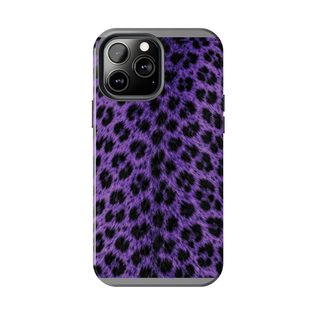 Purple Cheetah Print Phone Case — Tough Protective Cover