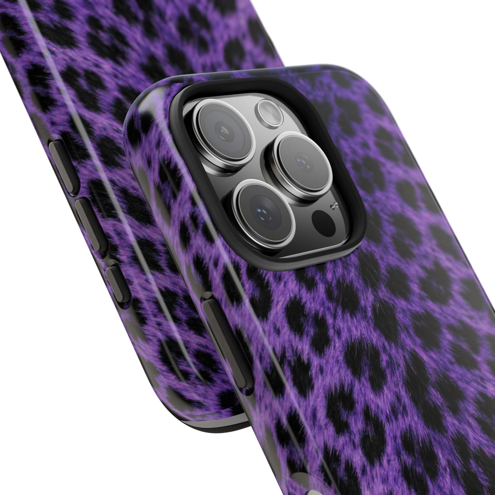 Purple Cheetah Print Phone Case — Tough Protective Cover