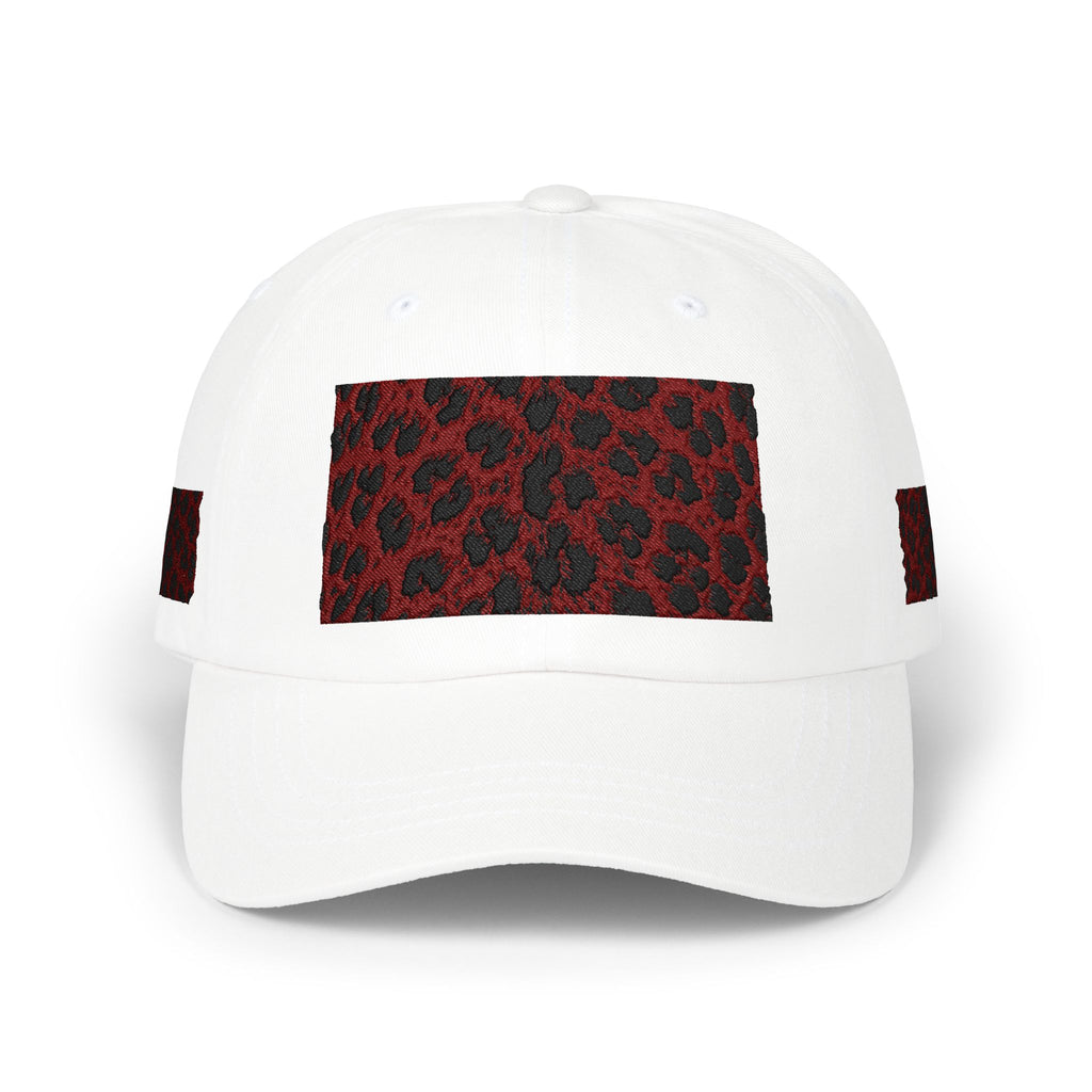 Red Leopard Patch Dad Cap