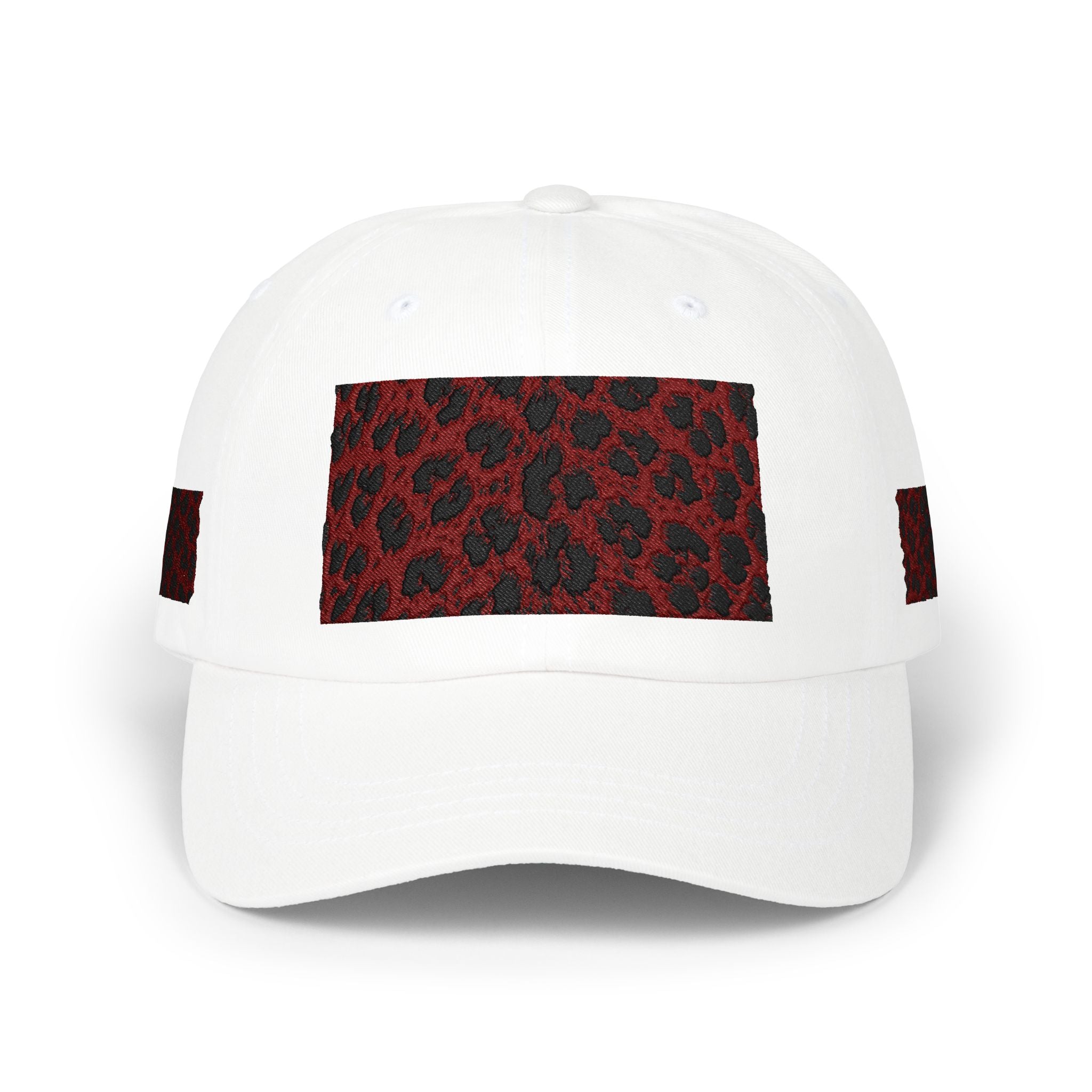 Red Leopard Patch Dad Cap