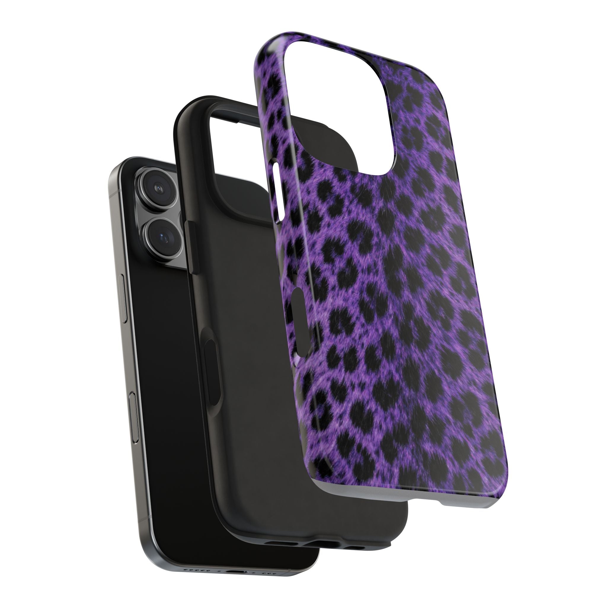 Purple Cheetah Print Phone Case — Tough Protective Cover