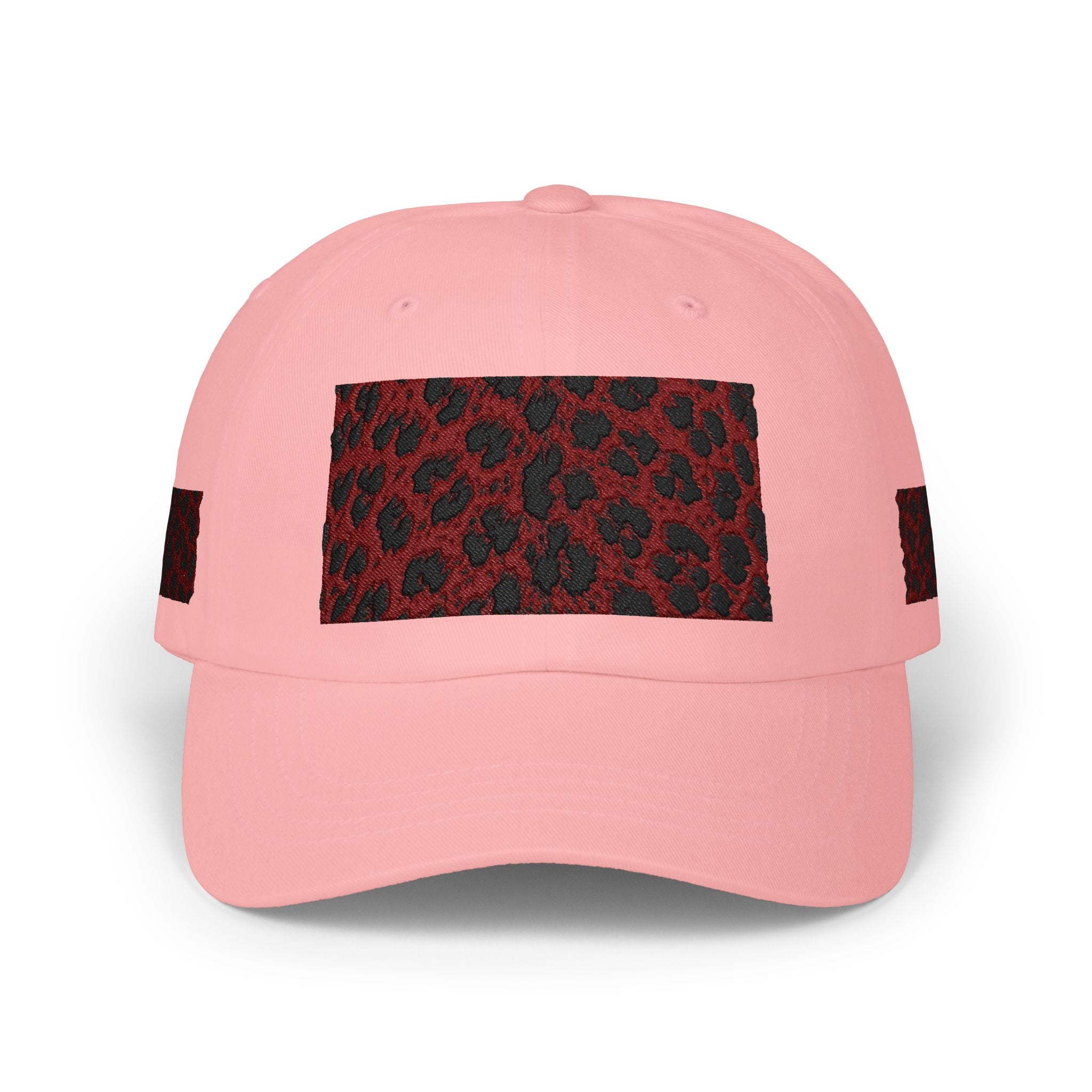 Red Leopard Patch Dad Cap
