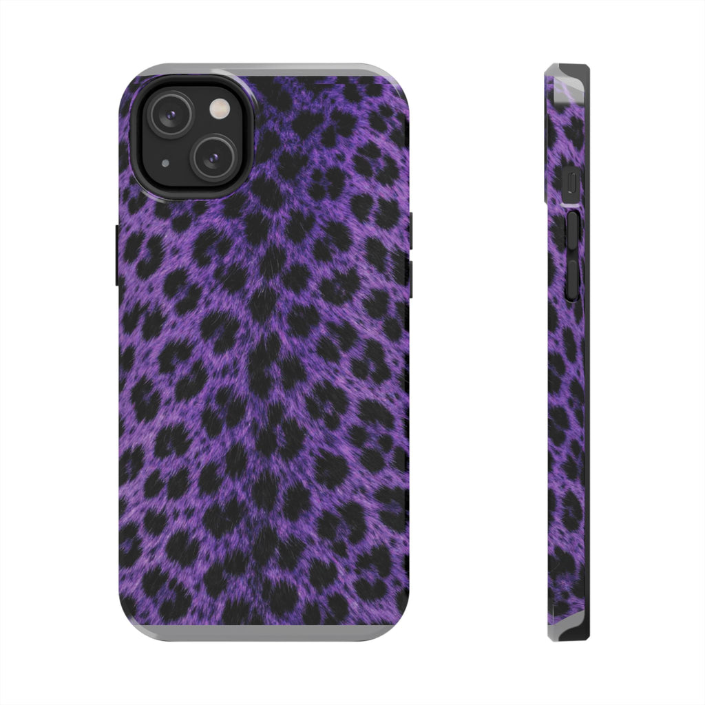 Purple Cheetah Print Phone Case — Tough Protective Cover