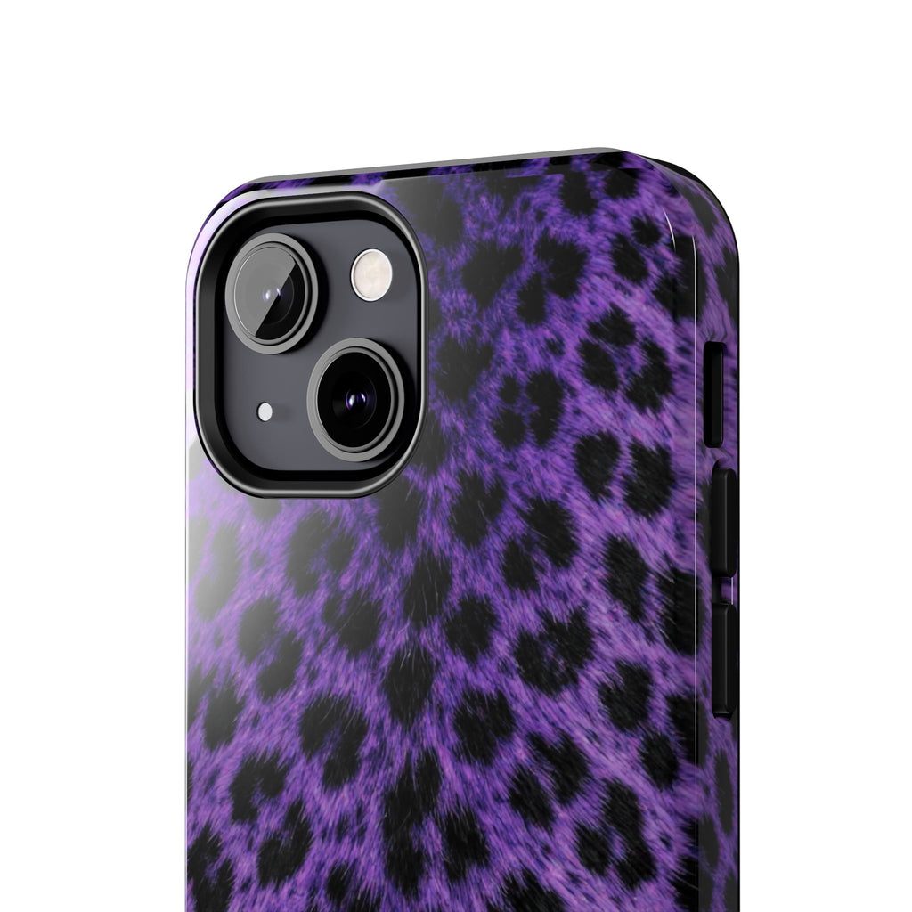 Purple Cheetah Print Phone Case — Tough Protective Cover