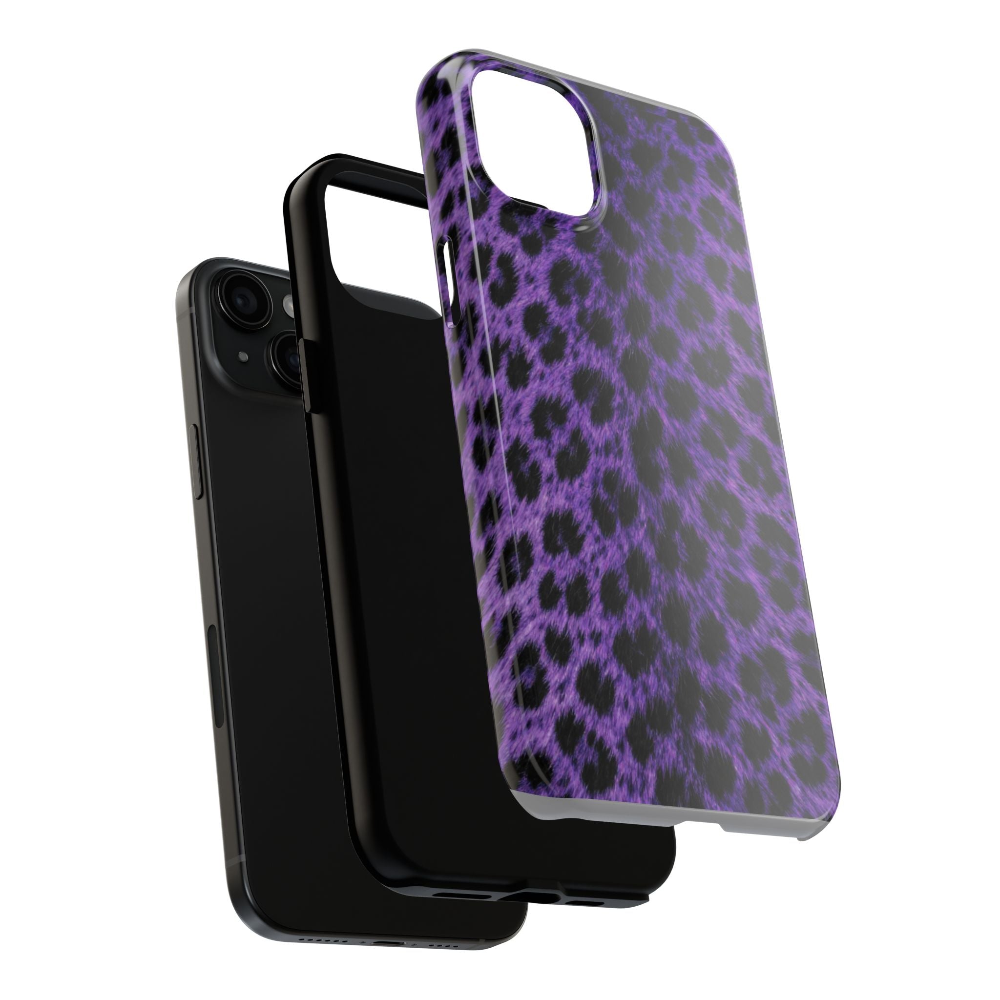 Purple Cheetah Print Phone Case — Tough Protective Cover