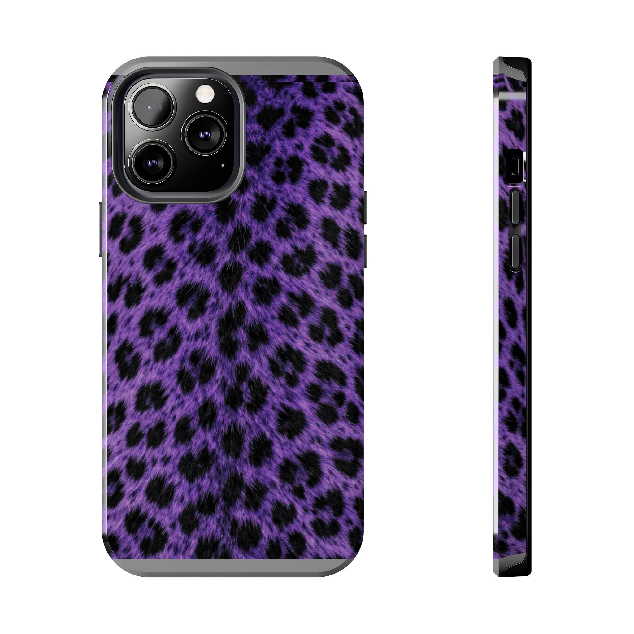 Purple Cheetah Print Phone Case — Tough Protective Cover
