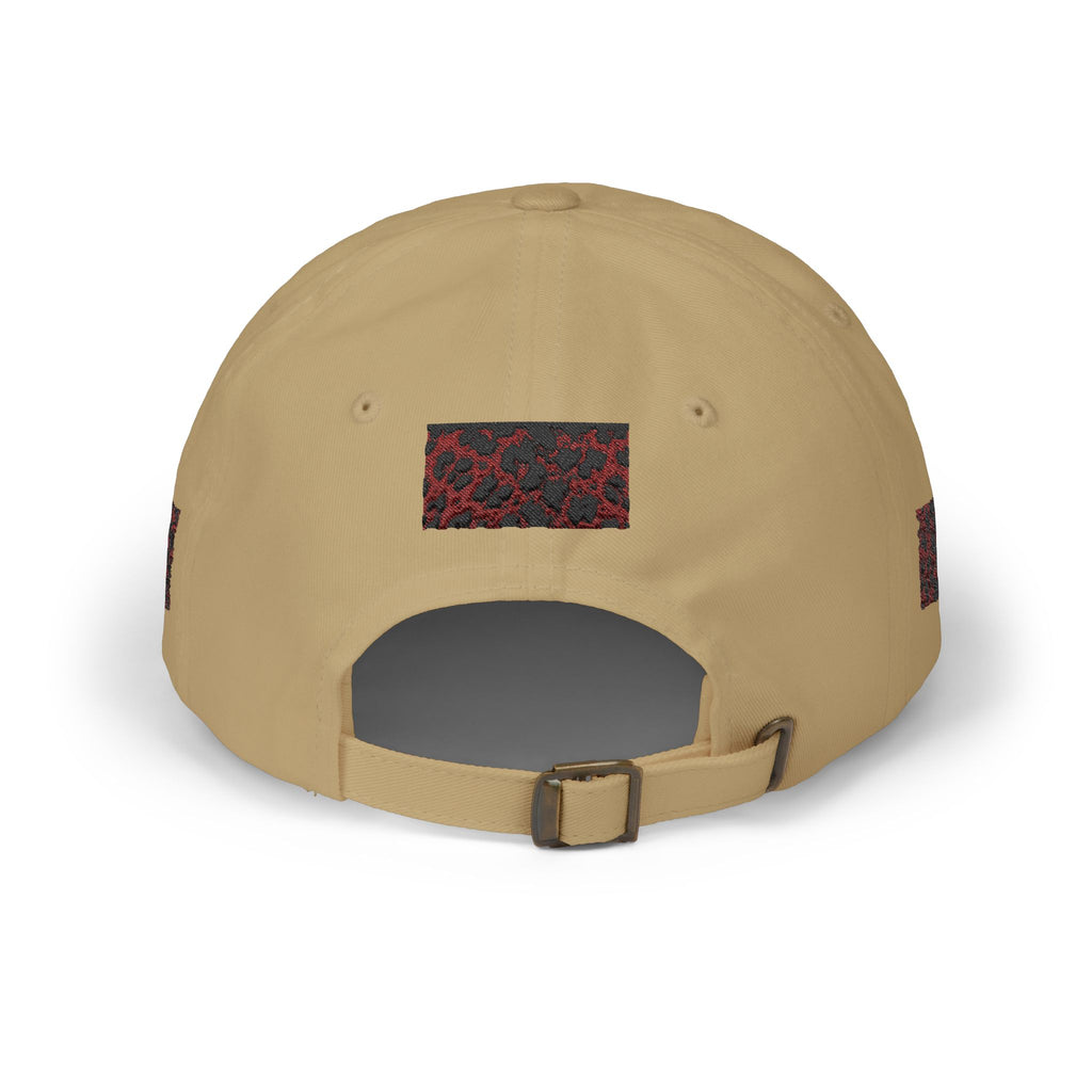 Red Leopard Patch Dad Cap