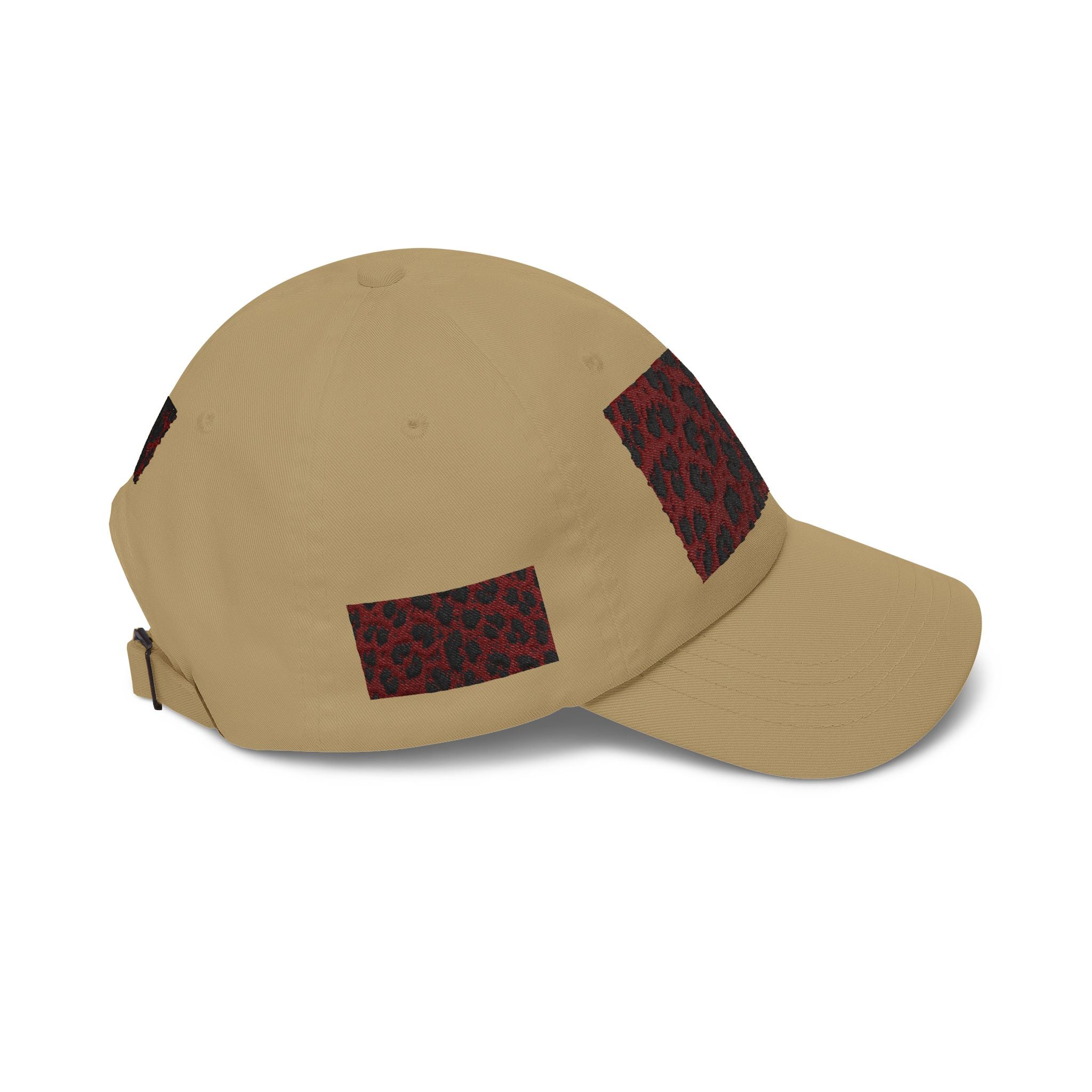 Red Leopard Patch Dad Cap