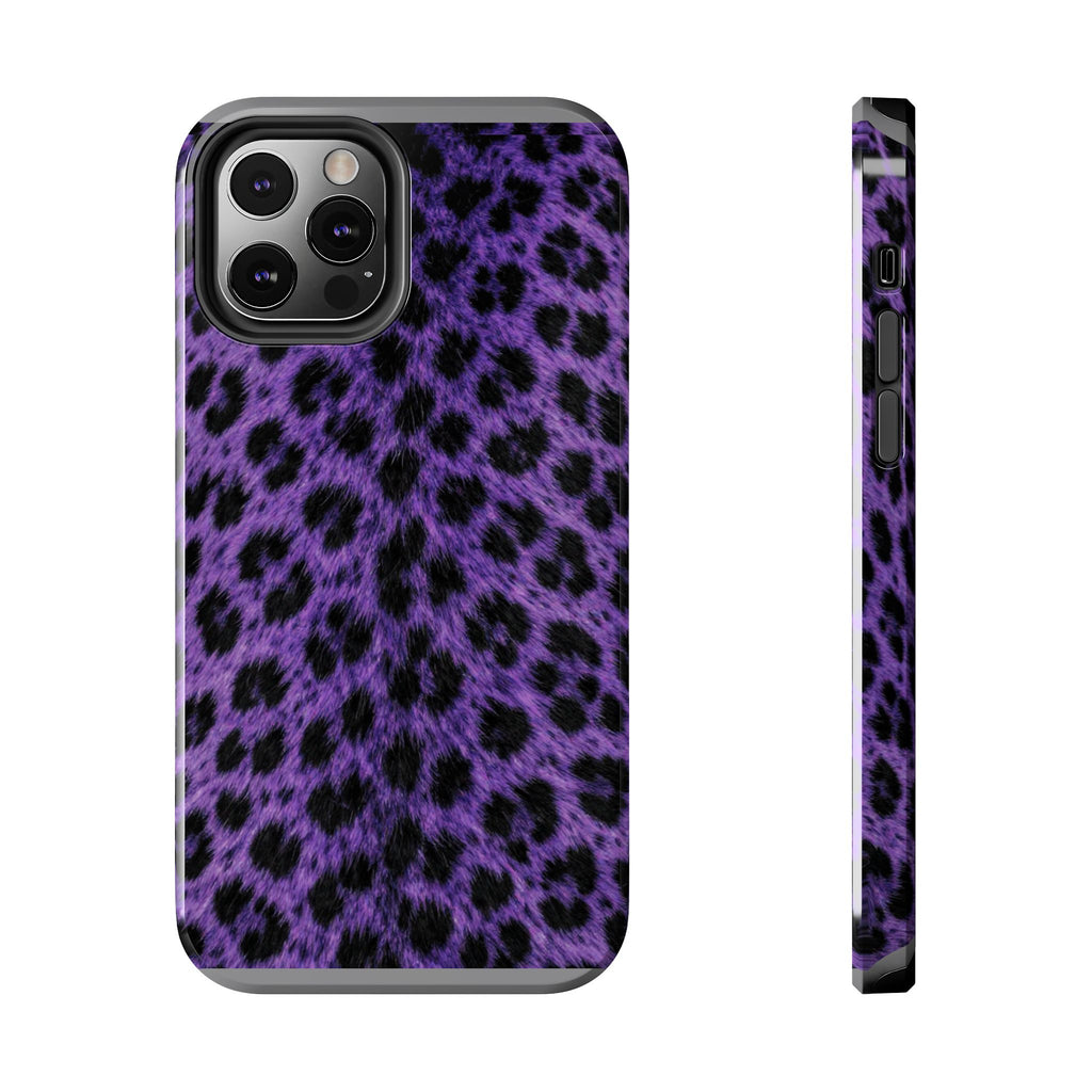 Purple Cheetah Print Phone Case — Tough Protective Cover