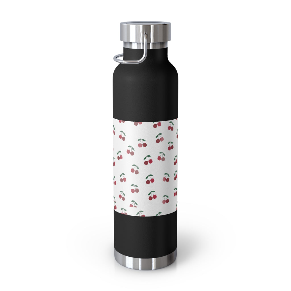 Cherry Pattern 22oz Insulated Water Bottle