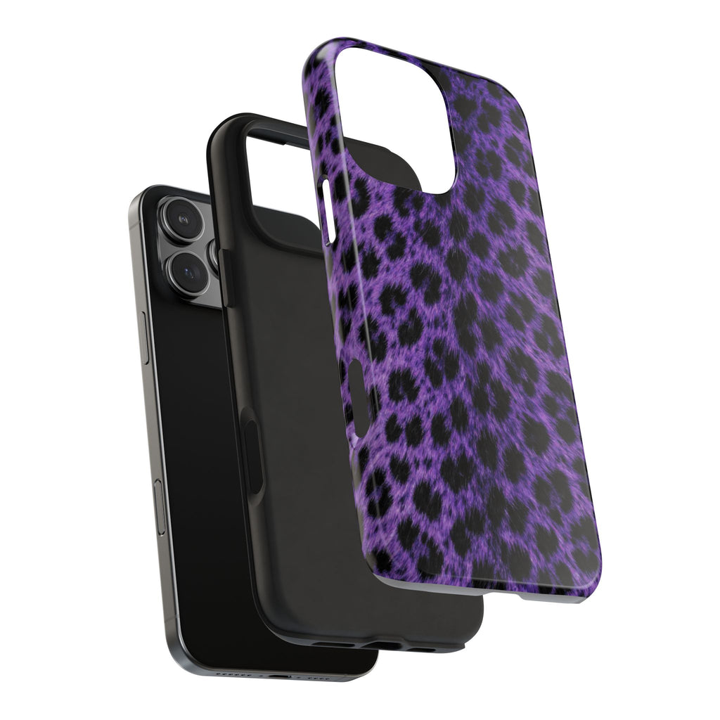 Purple Cheetah Print Phone Case — Tough Protective Cover