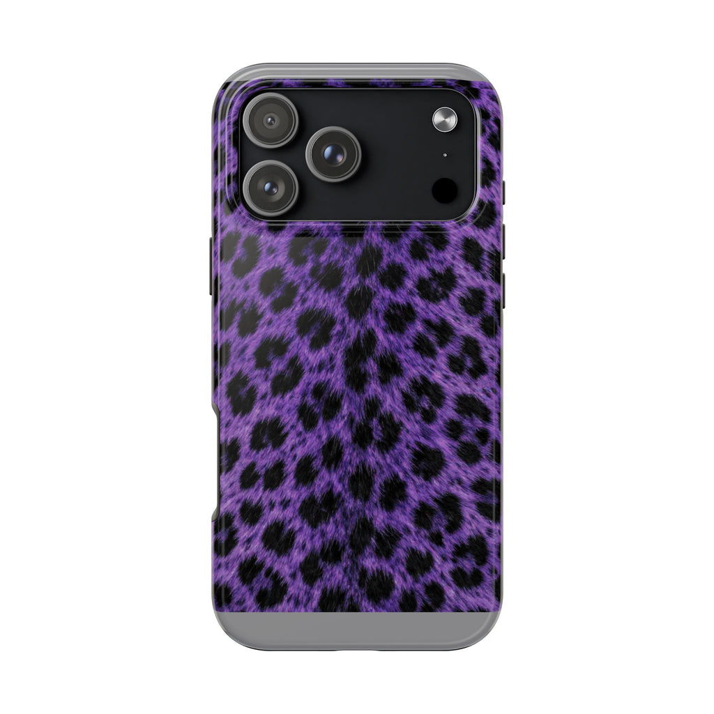 Purple Cheetah Print Phone Case — Tough Protective Cover