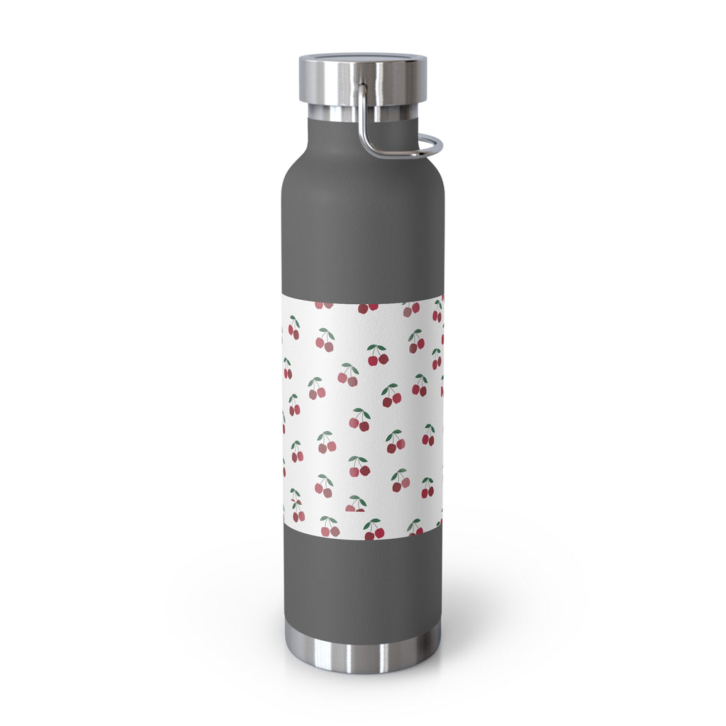 Cherry Pattern 22oz Insulated Water Bottle