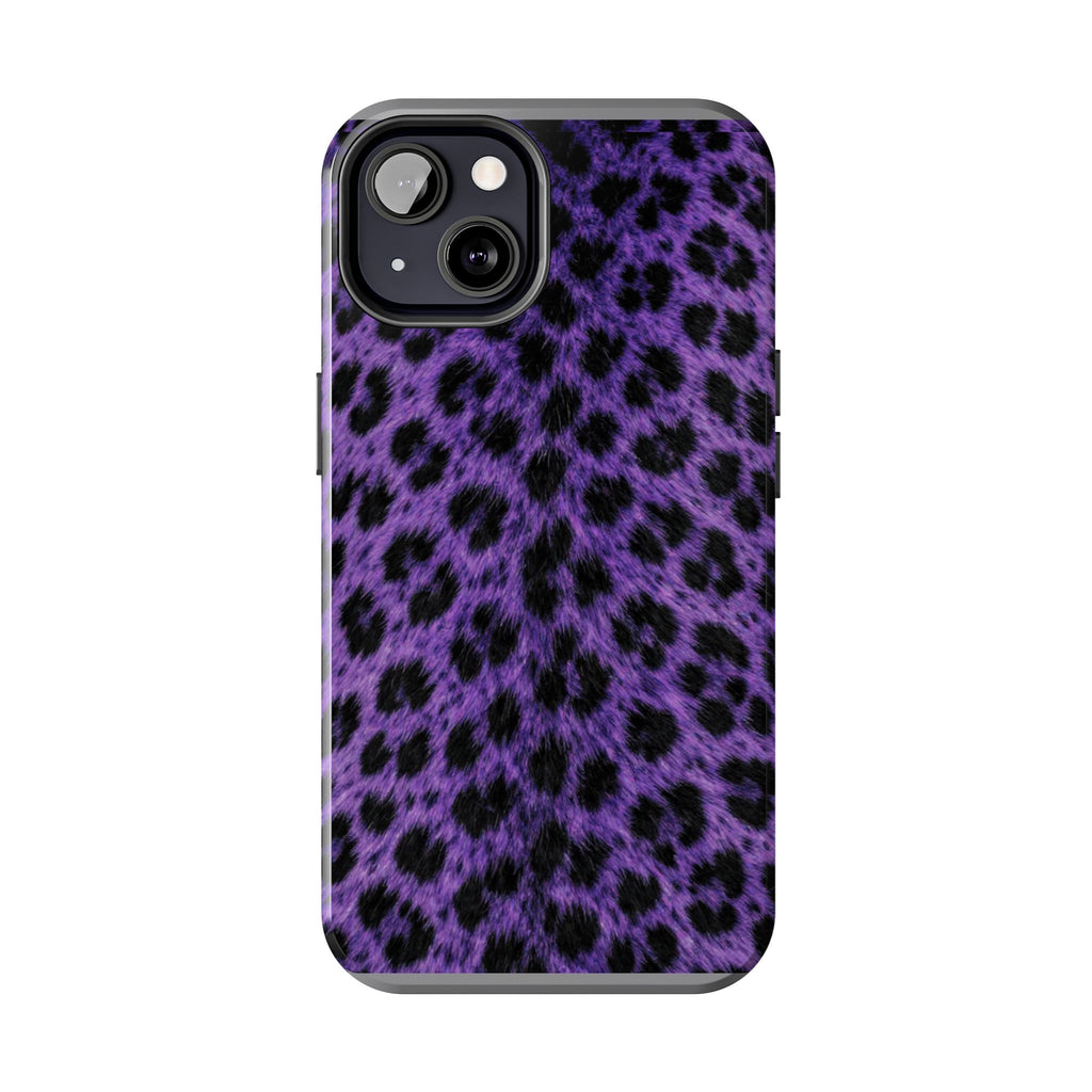Purple Cheetah Print Phone Case — Tough Protective Cover
