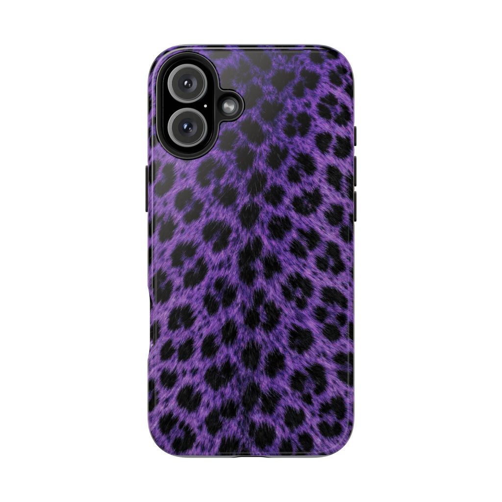 Purple Cheetah Print Phone Case — Tough Protective Cover