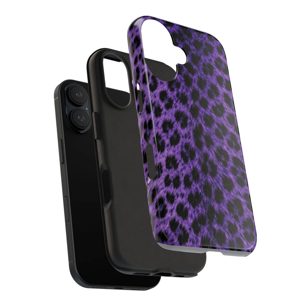 Purple Cheetah Print Phone Case — Tough Protective Cover
