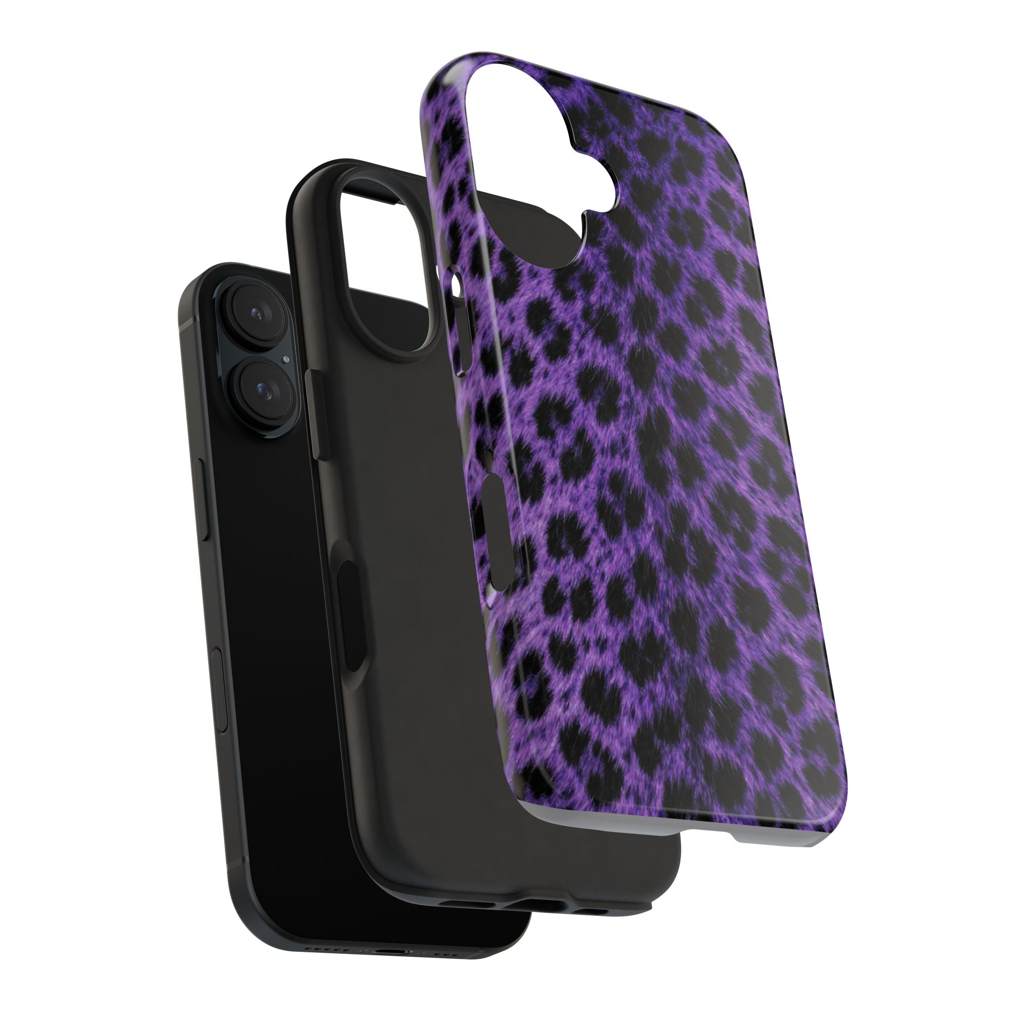 Purple Cheetah Print Phone Case — Tough Protective Cover