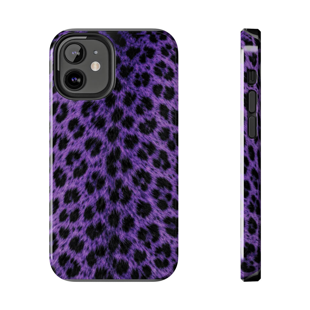 Purple Cheetah Print Phone Case — Tough Protective Cover