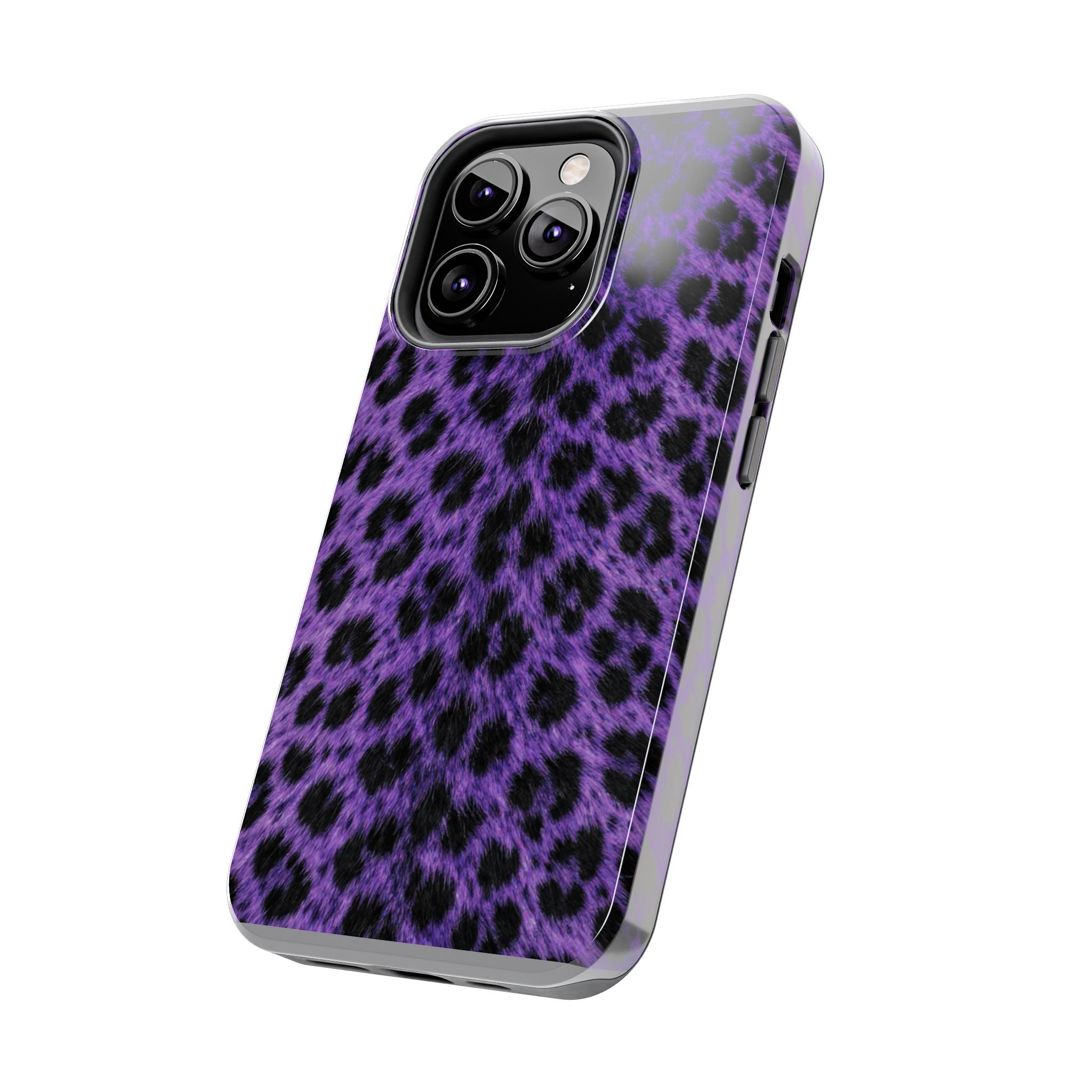 Purple Cheetah Print Phone Case — Tough Protective Cover