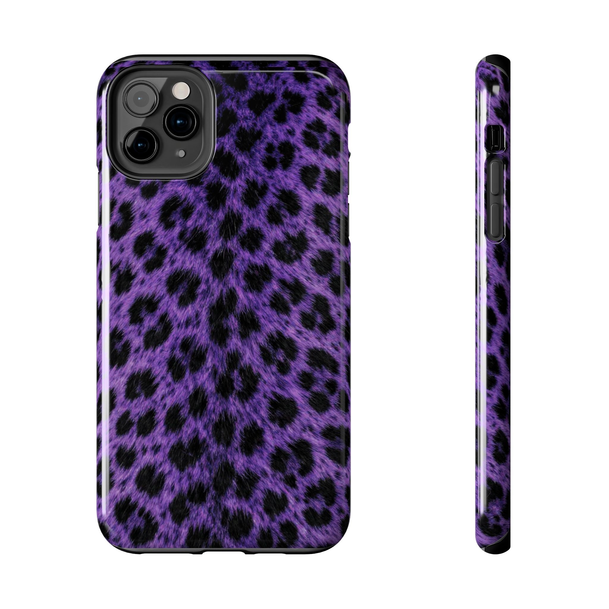 Purple Cheetah Print Phone Case — Tough Protective Cover