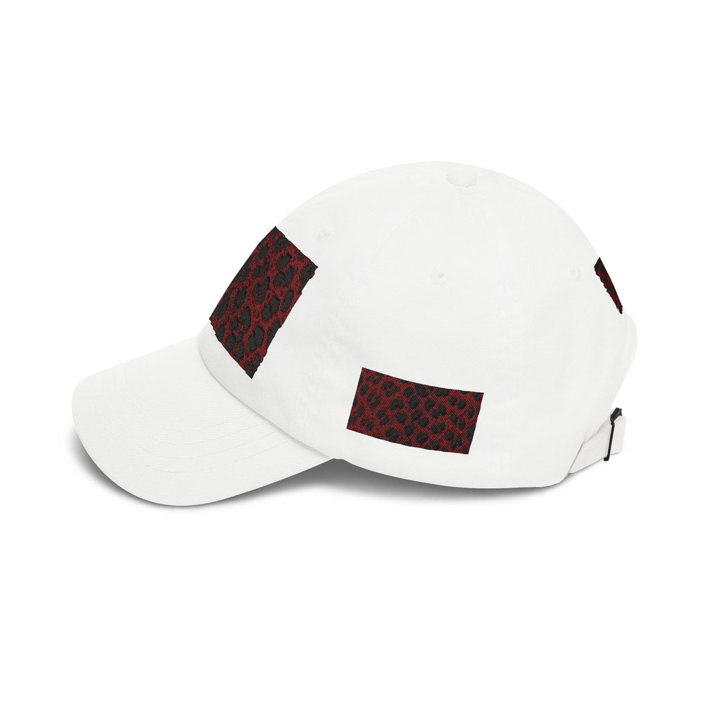 Red Leopard Patch Dad Cap