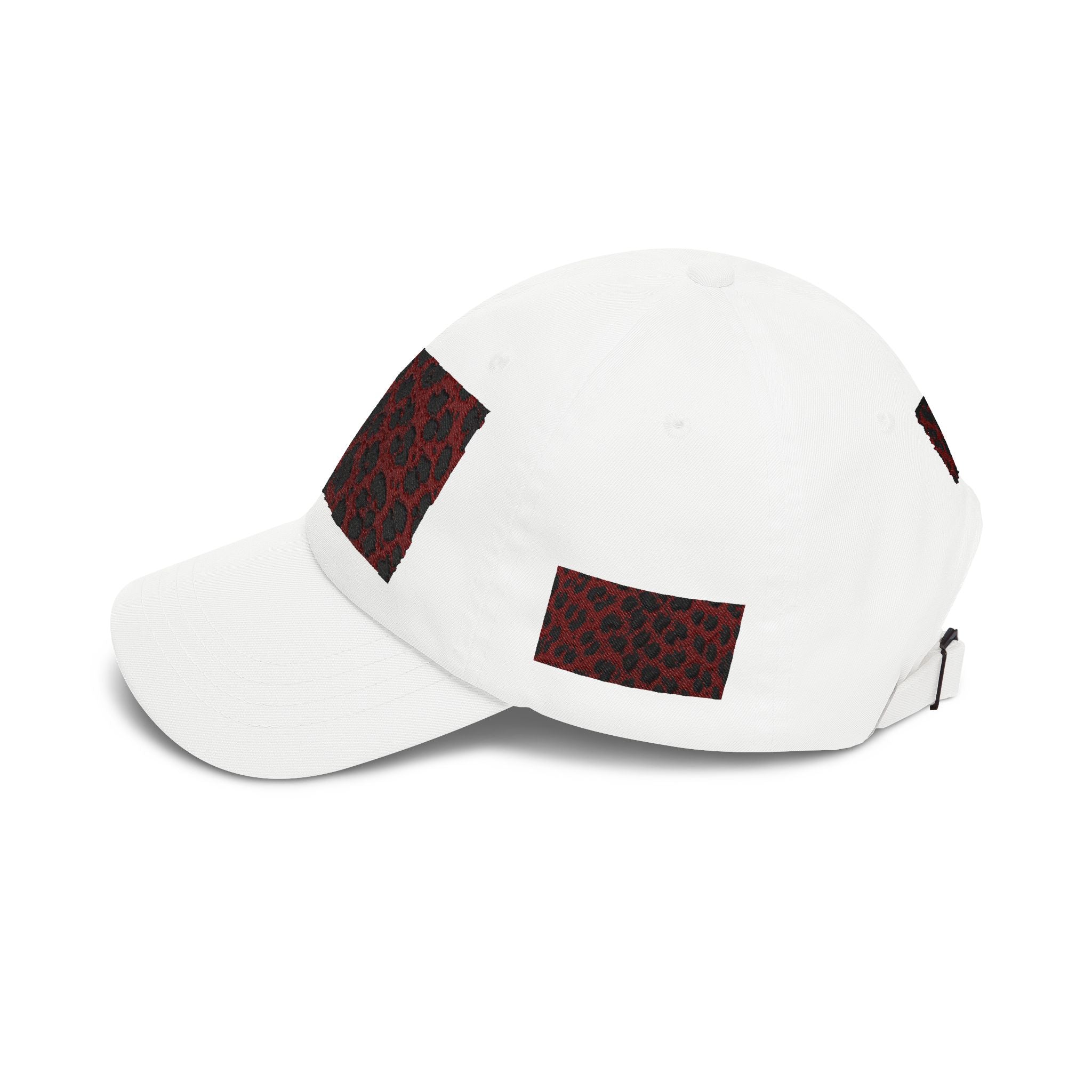Red Leopard Patch Dad Cap