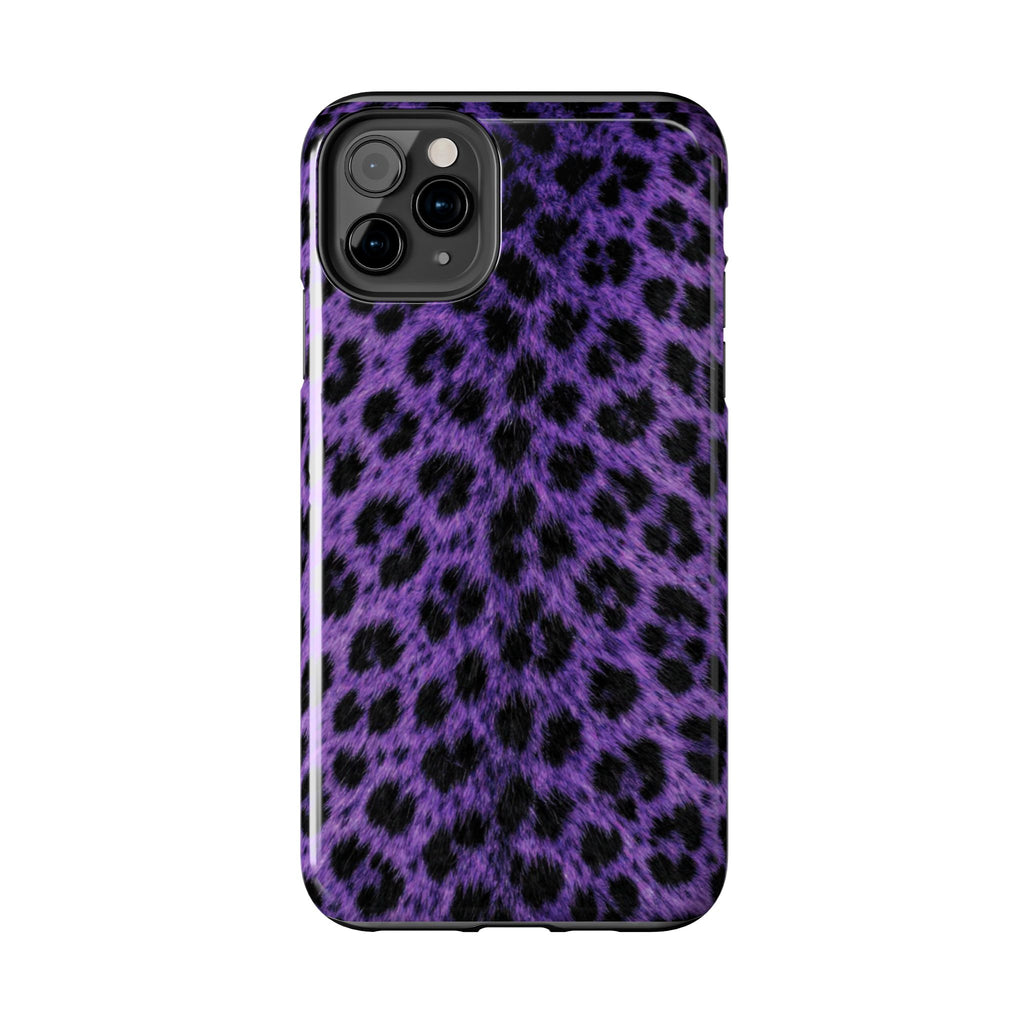 Purple Cheetah Print Phone Case — Tough Protective Cover