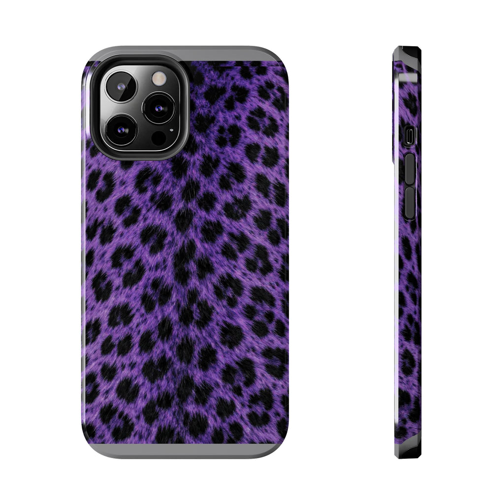 Purple Cheetah Print Phone Case — Tough Protective Cover