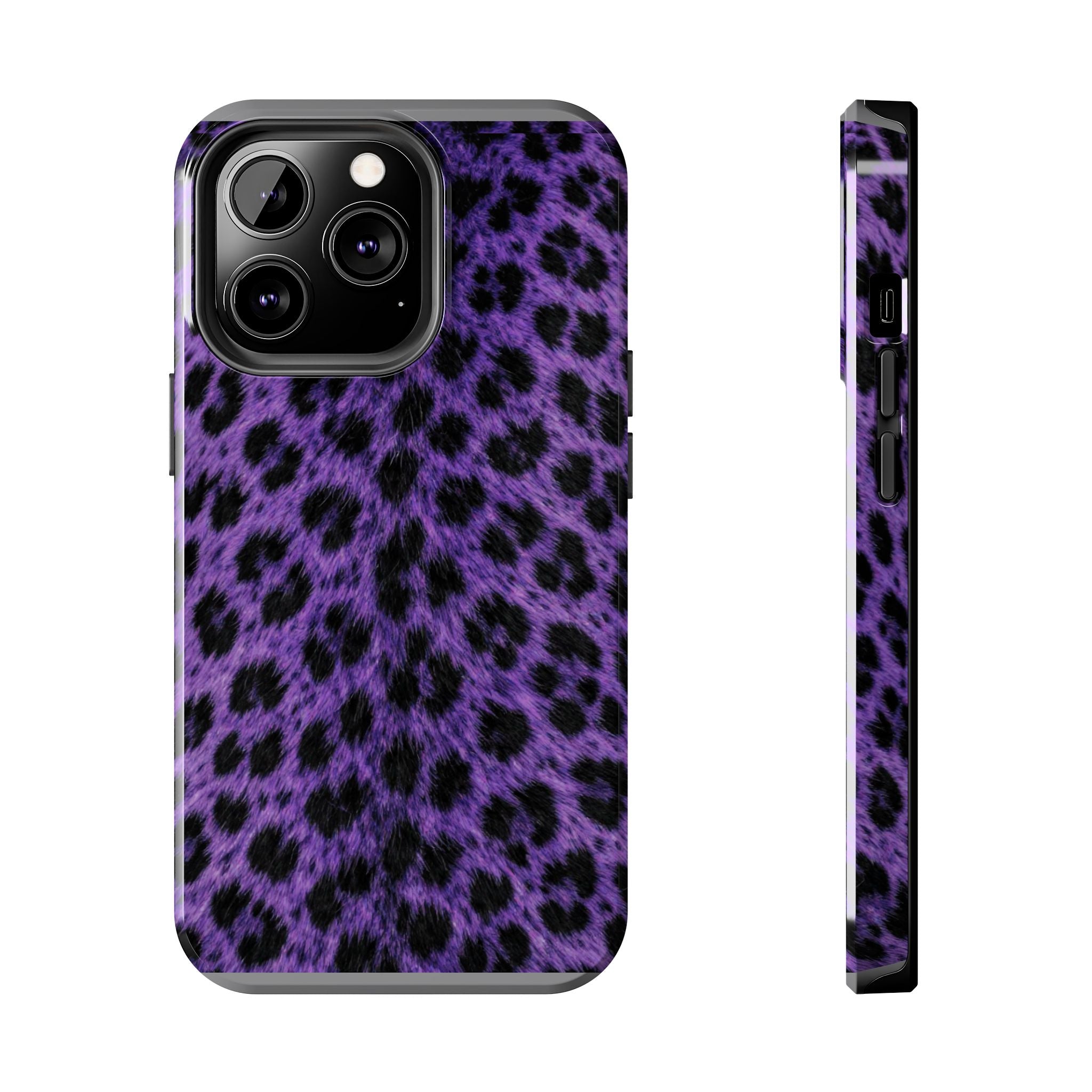 Purple Cheetah Print Phone Case — Tough Protective Cover