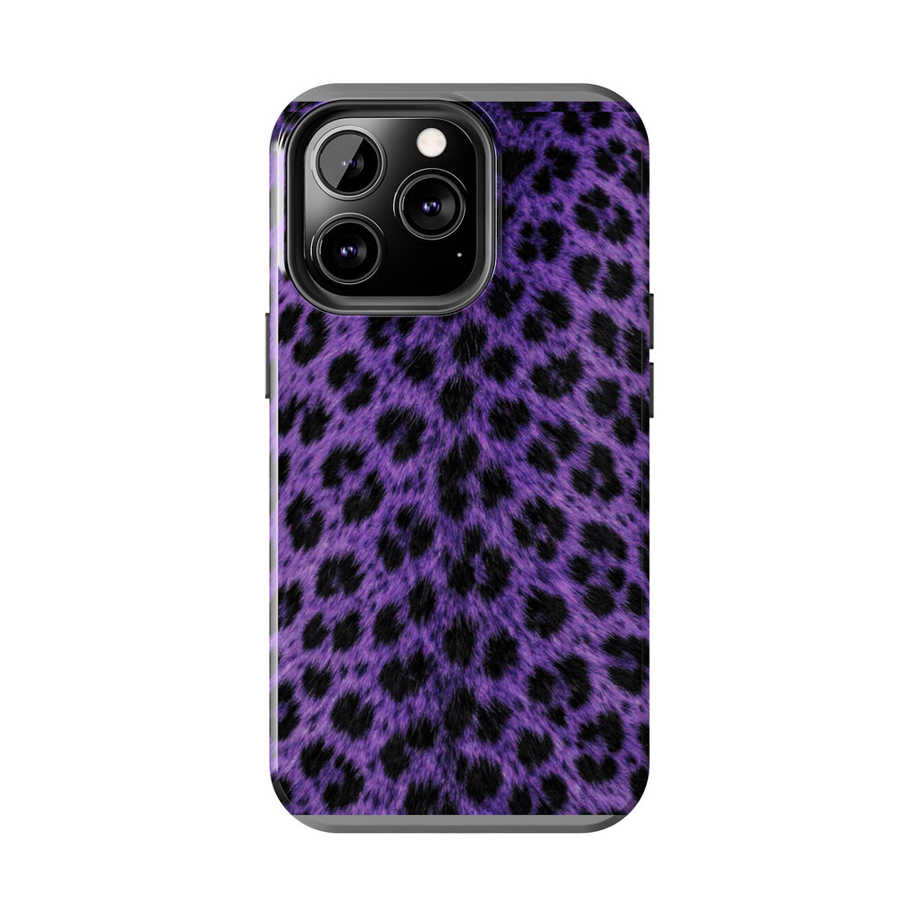 Purple Cheetah Print Phone Case — Tough Protective Cover