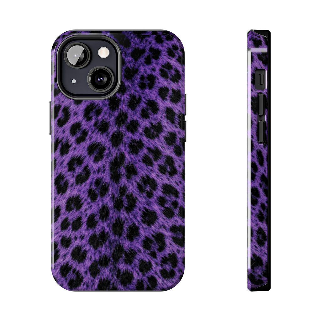 Purple Cheetah Print Phone Case — Tough Protective Cover