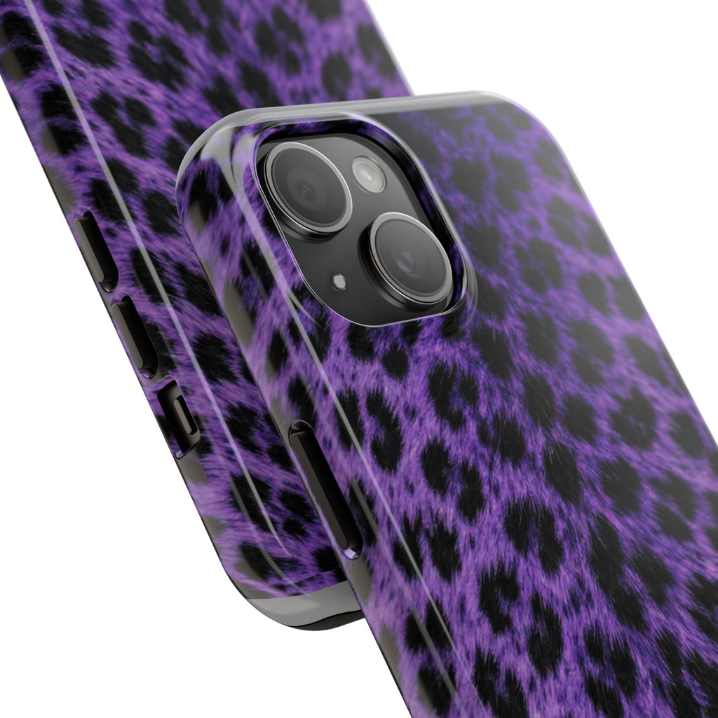 Purple Cheetah Print Phone Case — Tough Protective Cover