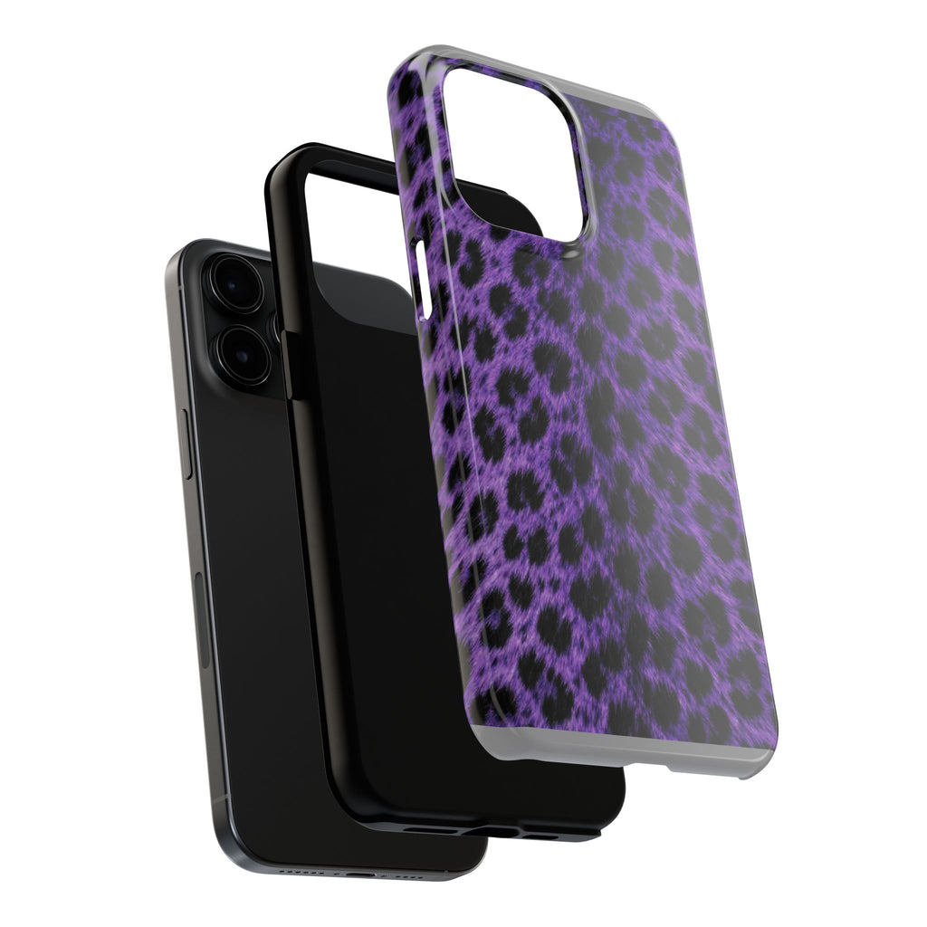 Purple Cheetah Print Phone Case — Tough Protective Cover