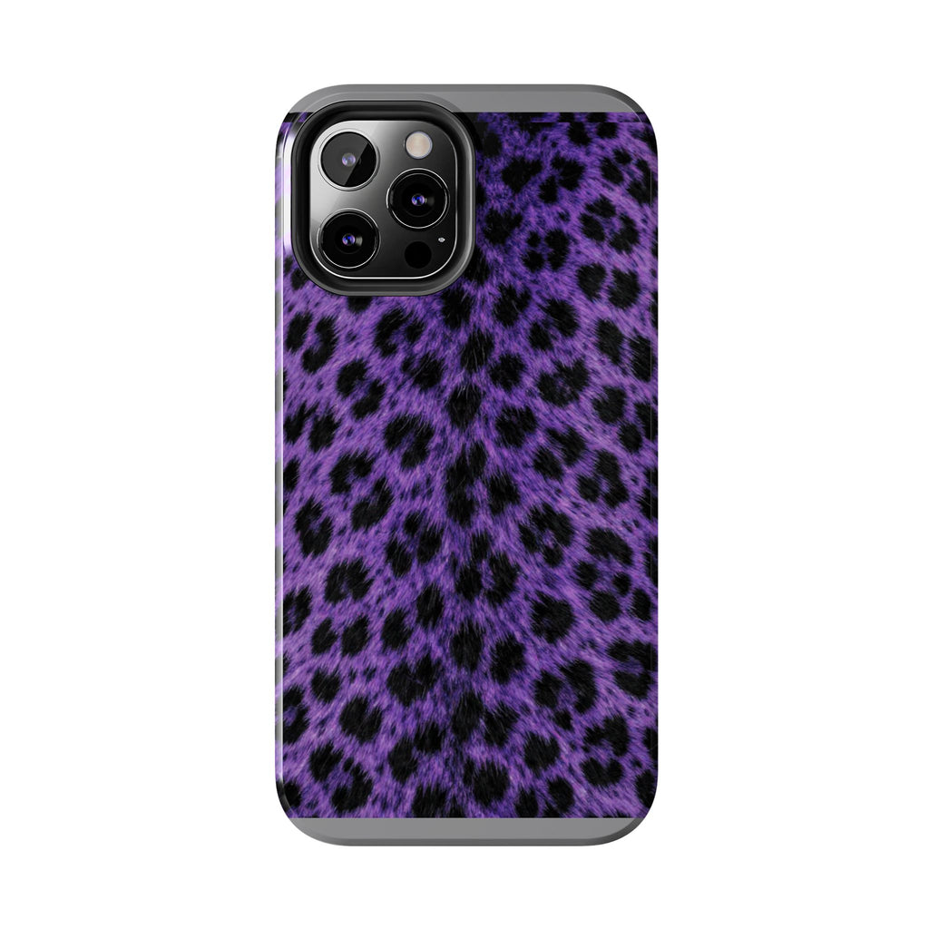Purple Cheetah Print Phone Case — Tough Protective Cover
