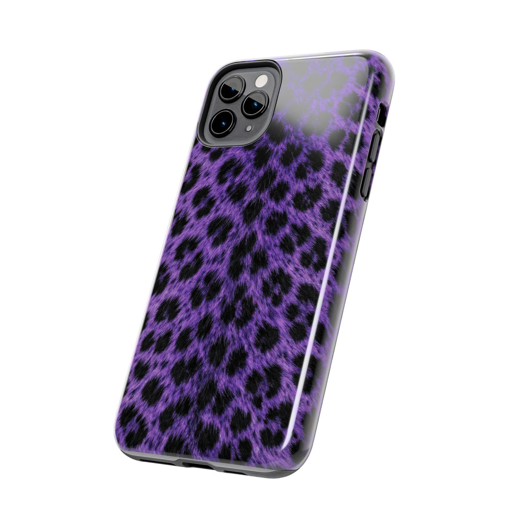 Purple Cheetah Print Phone Case — Tough Protective Cover