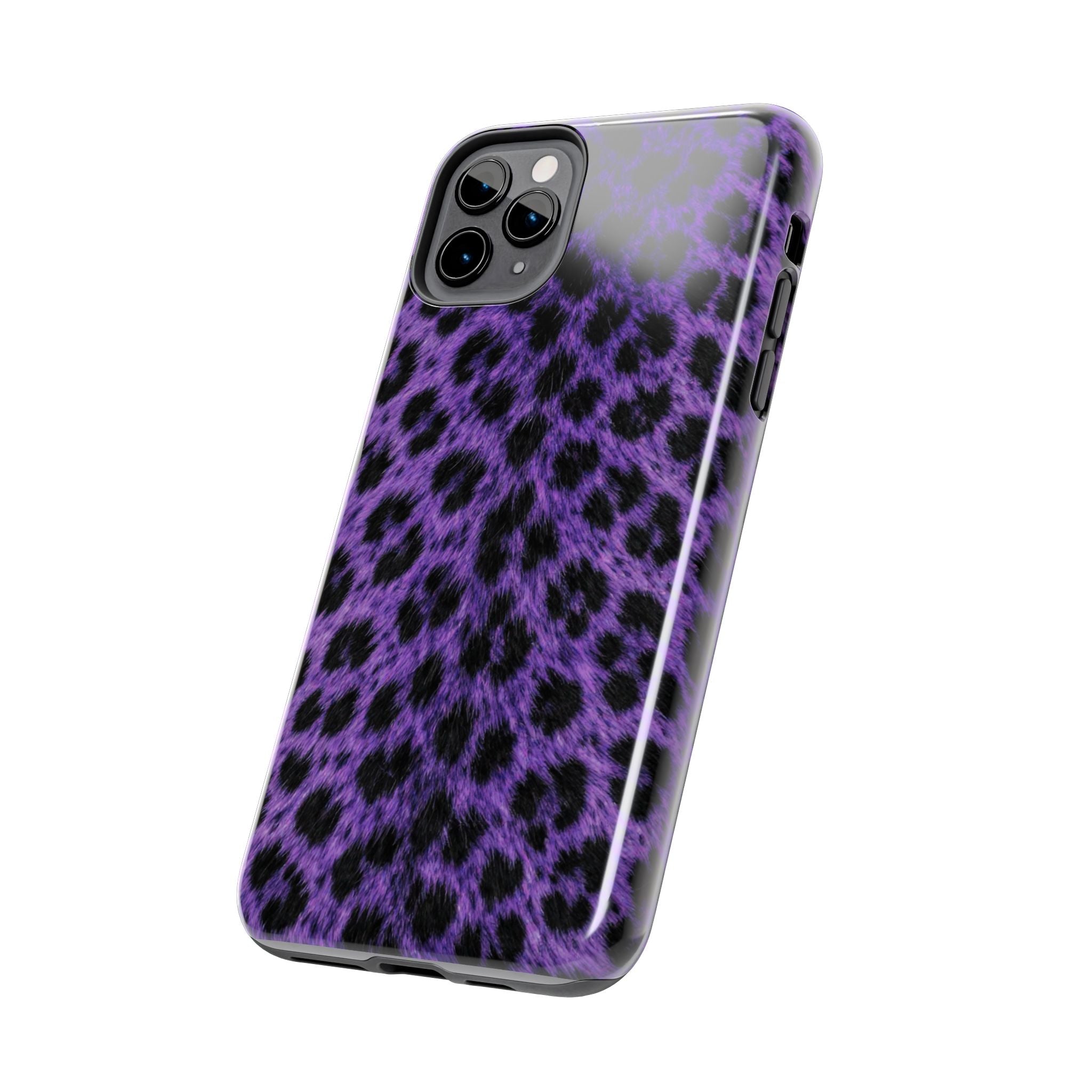 Purple Cheetah Print Phone Case — Tough Protective Cover