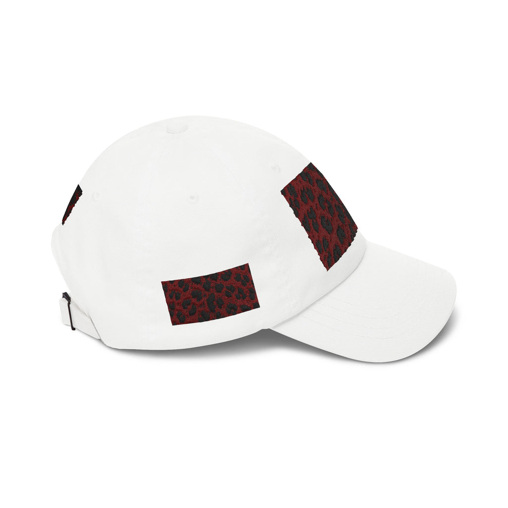 Red Leopard Patch Dad Cap